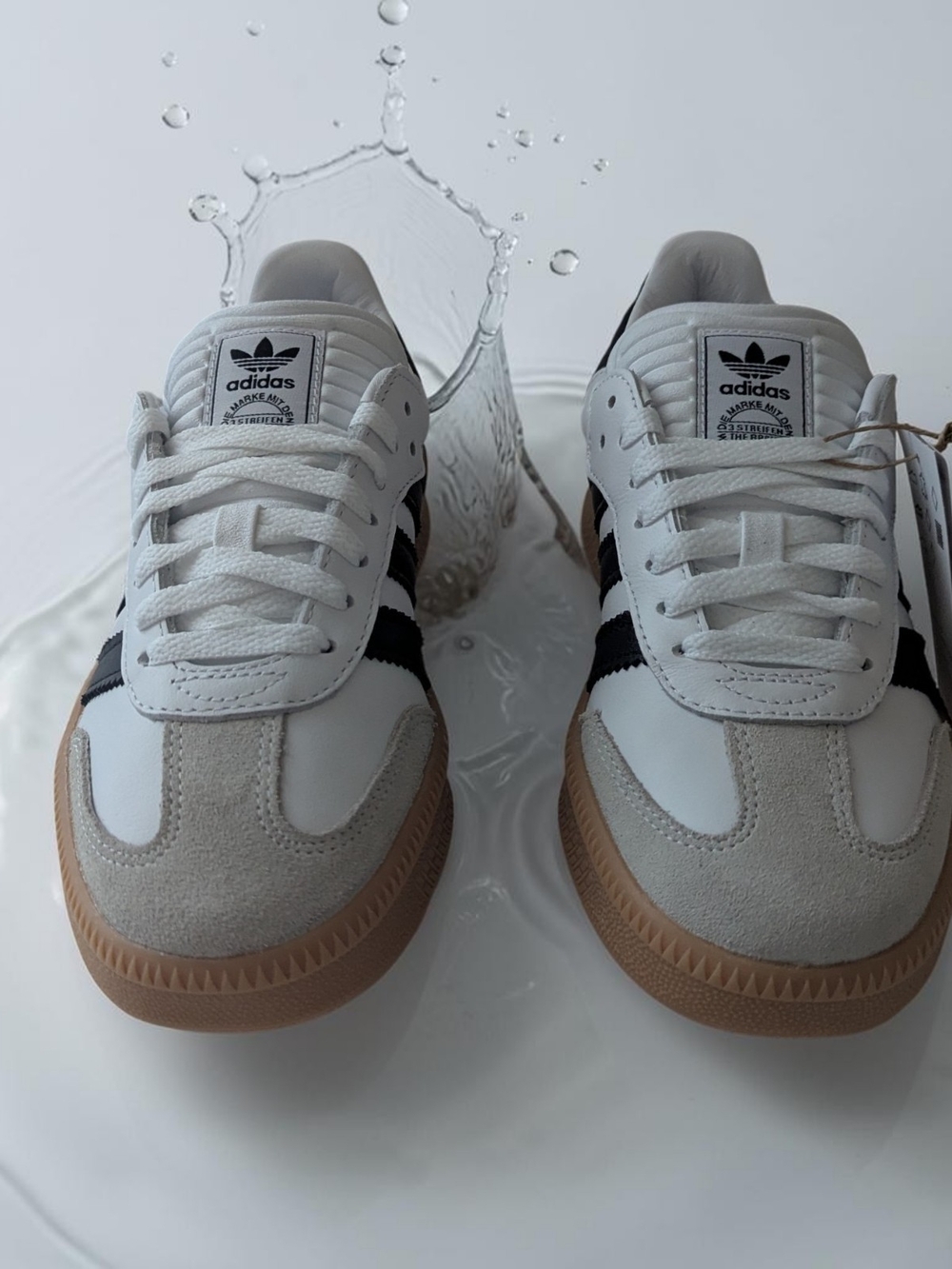 Adidas Samba XLG J White / Black / Gum Sole Kids Youth Sneaker Shoe Size 4 & 5 - Picture 3 of 8